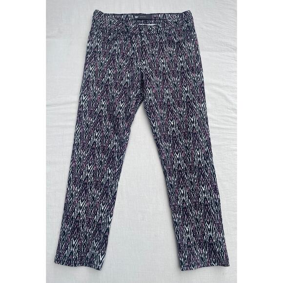 Levis‎ Mid Rise Skinny Women's Size 27 Pink Black Print Pants Jeans Denim - Picture 1 of 5